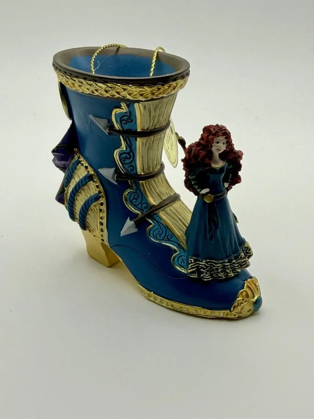 Bradford Exchange Disney Merida Once Upon A Slipper Shoe Ornament WT